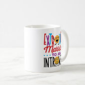 Extrovertieren Verheiratet zu einem Introvertierte Kaffeetasse (VorderseiteRechts)