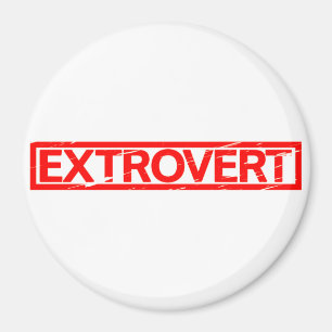 Extrovertierte Briefmarke Magnet