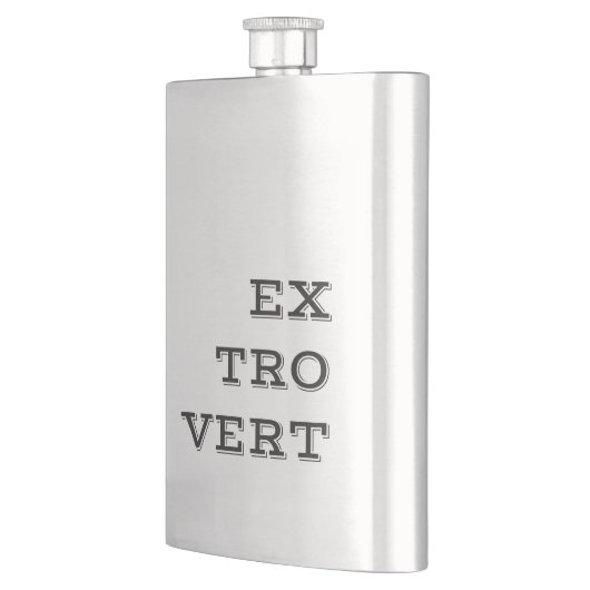 Extrovertierte Flasche Flachmann (Links)