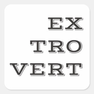 Extrovertierte Sticker