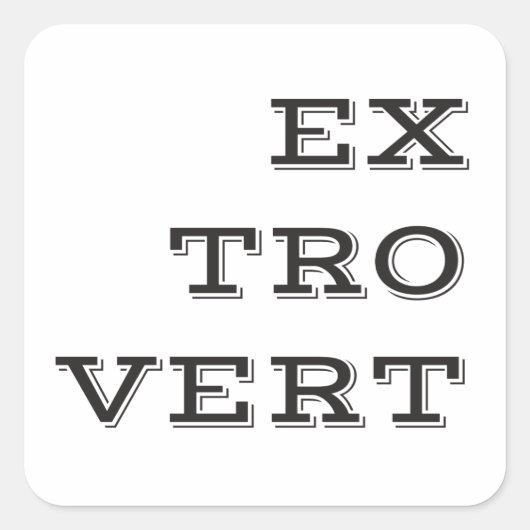 Extrovertierte Sticker (Vorderseite)