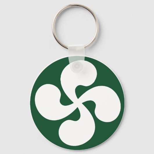 Extrudiertes Baskenkreuz Schlüsselanhänger (Vorderseite)