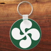 Extrudiertes Baskenkreuz Schlüsselanhänger (Vorderseite)