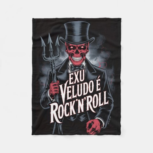Exu Veludo é Rock'N'Roll #1 Fleecedecke (Vorderseite)