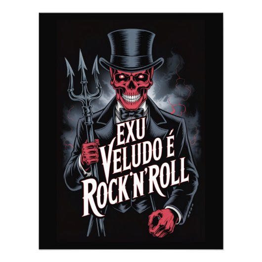 Exu Veludo é Rock'N'Roll #1 Fotodruck (Vorne)