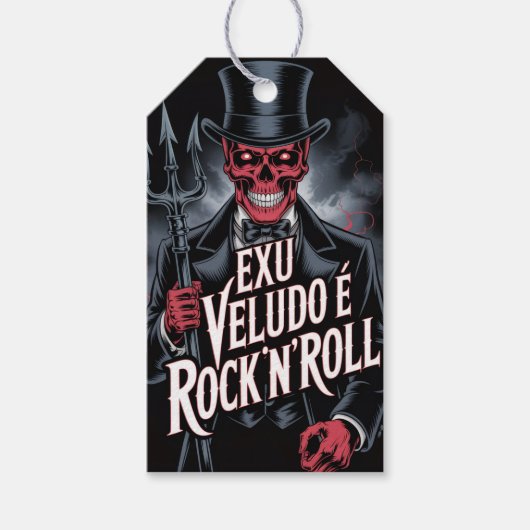 Exu Veludo é Rock'N'Roll #1 Geschenkanhänger (Vorderseite)