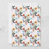 Exuberant Blossom Jubilee Birthday Einladung (Rückseite)