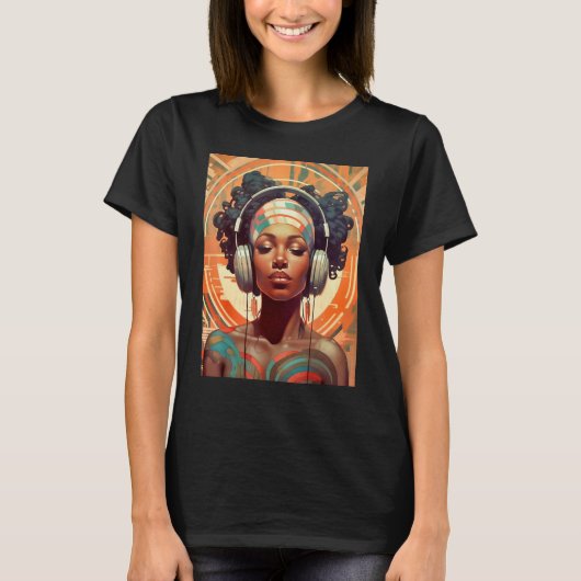 Exuberant Excessivism of a Beautiful Black Woman T-Shirt (Vorderseite)