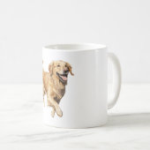 Exuberant Golden Retriever Playtime - Dynamischer  Kaffeetasse (VorderseiteRechts)