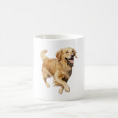 Exuberant Golden Retriever Playtime - Dynamischer  Kaffeetasse (Mittel)