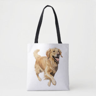 Exuberant Golden Retriever Playtime - Dynamischer Tasche