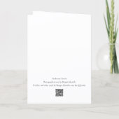 Exuberant Zinnia Blank Greeting Card Karte (Rückseite)