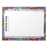 Exuberante Farben reißen Blatt für benutzerdefinie Notizblock (Vorderseite)