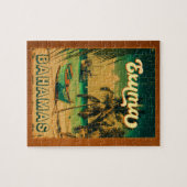 Exuma Bahamas - Beach Vintag Retro Souvenirs Puzzle (Horizontal)