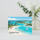 Exuma Cays Bahamas Postkarte (Stehend Vorderseite)