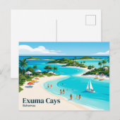 Exuma Cays Bahamas Postkarte (Vorne/Hinten)