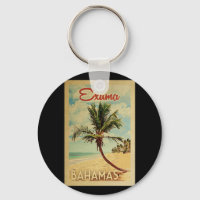 Exuma Palm Tree Vintage Travel