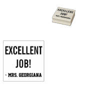 "EXZELLENT JOB!" + Lehrer Name Kautschuk Briefmark Gummistempel (Stempel)