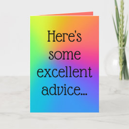 "Exzellente Beratung" Sonnenkarte Karte