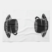 Exzellenter Kaffee... noch nie geschlossen Geschirrtuch (Horizontal)