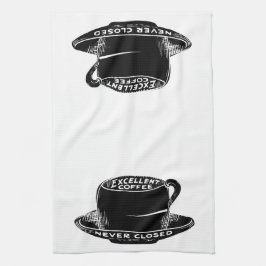 Exzellenter Kaffee... noch nie geschlossen Geschirrtuch