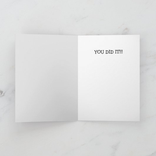 Exzellenter Llama-Abschluss Karte (Innenseite)