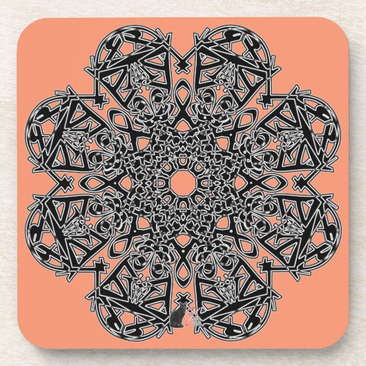 Exzellenter Octa Glyph Dusk Untersetzer (Vorderseite)