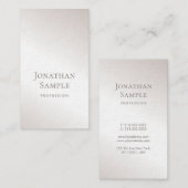 Exzellentes elegantes Minimalistisches Design Mode Visitenkarte (Vorne/Hinten)