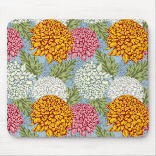 Exzellentes Muster mit Chrysanthemen Mousepad