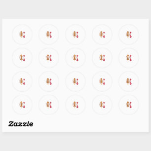 exzellentes rot orange, rosa Clipart Aufkleber
