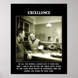 Exzellenz bei allen nach dem Motto: "Geben Sie imm Poster