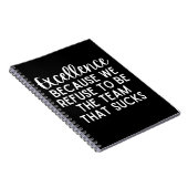 Exzellenz Beursache We weigert sich, Notizblock (Rechte Seite)