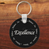 Exzellenz - glauben erreichen schlüsselanhänger (Vorderseite)