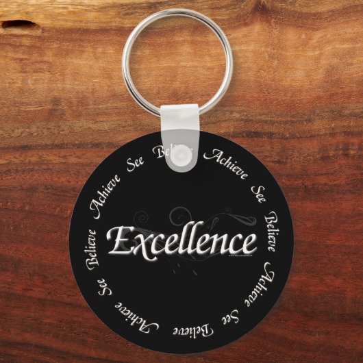 Exzellenz - glauben erreichen schlüsselanhänger (Vorderseite)