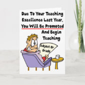 Exzellenz im Unterricht - neue Klasse oder Fachgen Karte (Vorderseite)