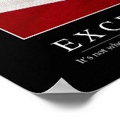 Exzellenz: Inspirationsquelle Poster (Ecke)