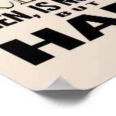 Exzellenz ist eine Gewohnheit | Wählen Sie Ihre Fa Poster (Ecke)