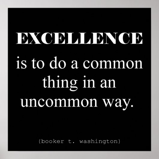 Exzellenz Poster (Vorne)