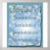 Exzellenz Poster (Vorne)