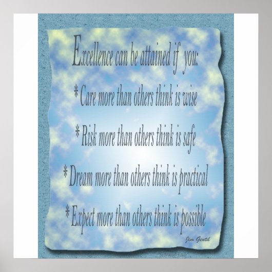 Exzellenz Poster (Vorne)