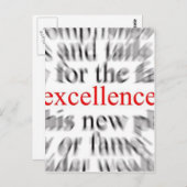 Exzellenz Postkarte (Vorne/Hinten)