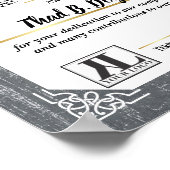 Exzellenzaktor für die Anerkennung von Mitarbeiter Poster (Ecke)