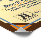 Exzellenzaktor für die Anerkennung von Mitarbeiter Poster (Ecke)