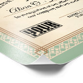 Exzellenzurkunde Anerkennung von Mitarbeitern Fotodruck (Ecke)