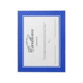 Exzellenzzertifikate Notizblock (Rotiert)