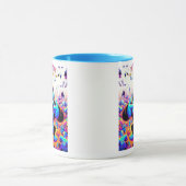 Exzentrischer, gefärbter Affe. Tasse (Zentrum)