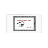 Ey Arzt Etikett mit schönem Zitat Adressaufkleber (Vorne)