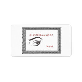 Ey Arzt Etikett mit schönem Zitat Adressaufkleber