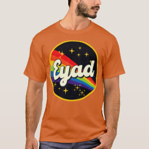 Eyad Rainbow im Vintagen Weltraum T-Shirt