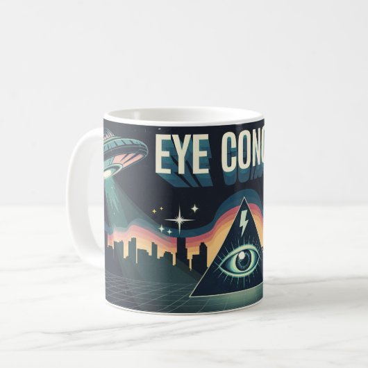 EYCONCUR ALIEN PYRAMID POWER Kaffee Tasse (Vorderseite Links)